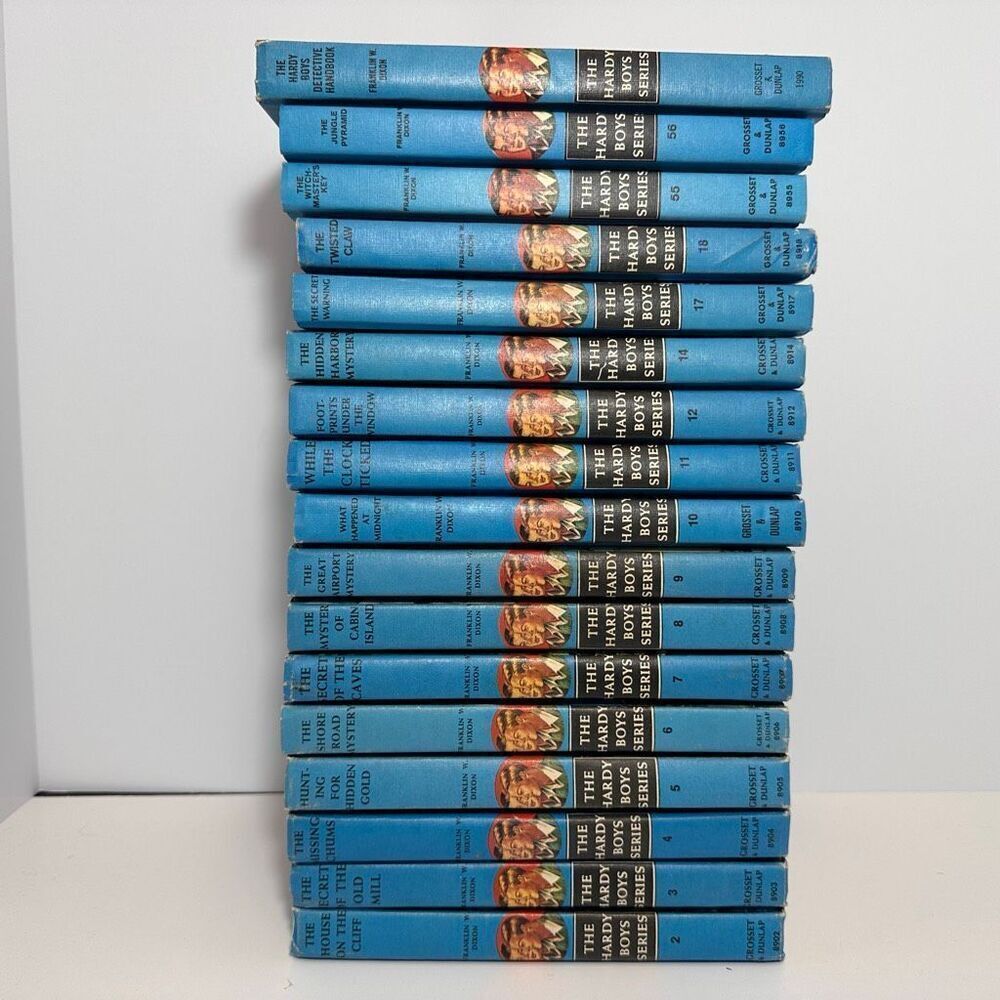 The Hardy Boys Series Books Hardback 2-12, 14, 17-18, 55,56 & The Detectives Han